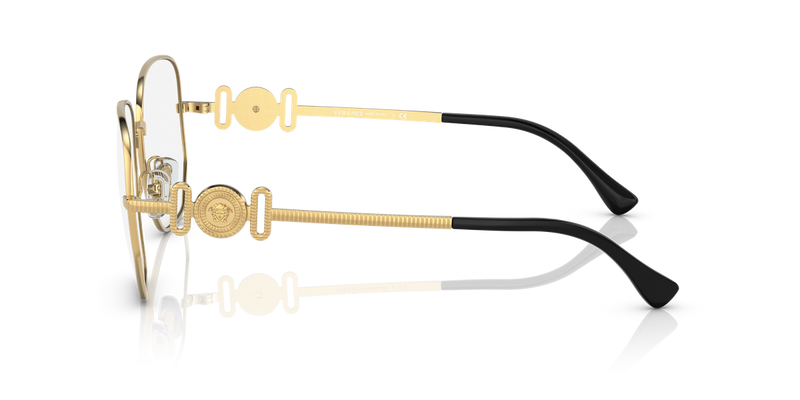 Versace VE1283 in Gold / Demo Lens (1002) - Back View