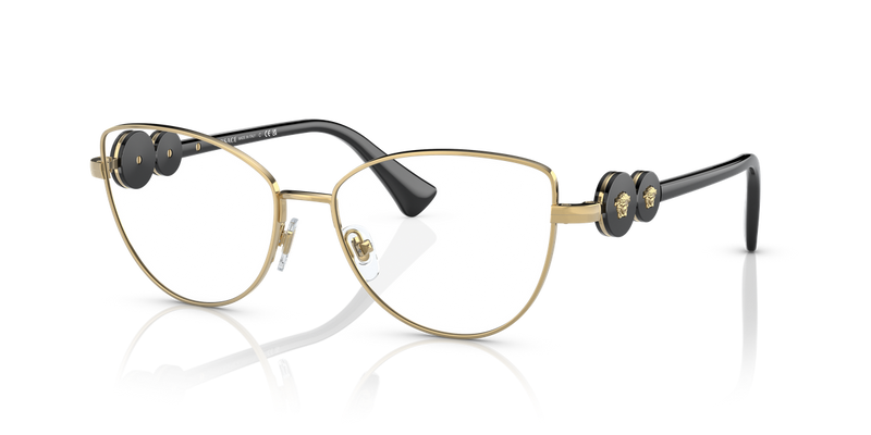 Versace VE1284 in Gold / Demo Lens (1002) - Front View