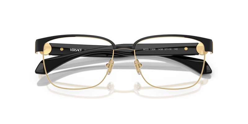 Versace VE1306 in Matte Black / Demo Lens (1436) - Side View