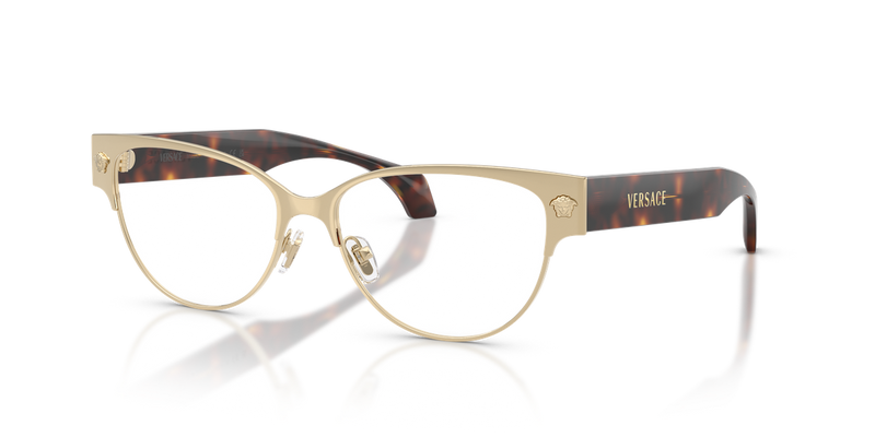Versace VE1318 in Pale Gold / Demo Lens (1252) - Front View