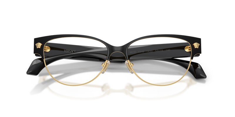 Versace VE1318 in Black/Gold / Demo Lens (1433) - Alternate View