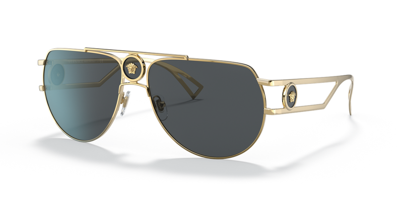 Versace VE2225 in Gold / Grey (100287) - Front View