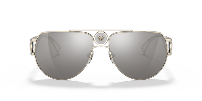 Versace VE2225 in Pale Gold / Light Grey Mirror Silver (12526G) - Alternate View