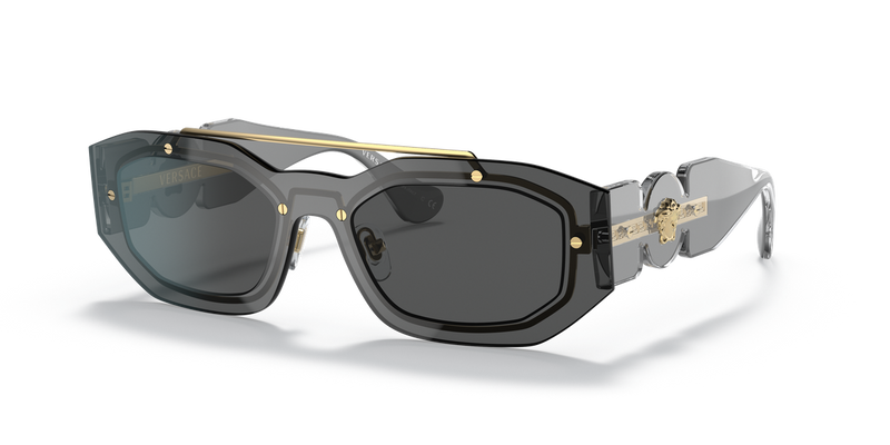 Versace VE2235 in Transparent Dark Grey / Dark Grey (100287) - Alternate View