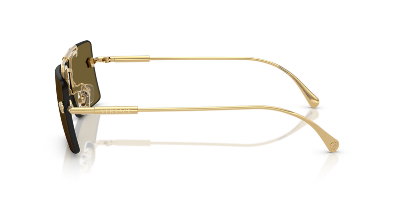 Versace VE2245 in Gold / Dark Brown (100273) - Temple Detail