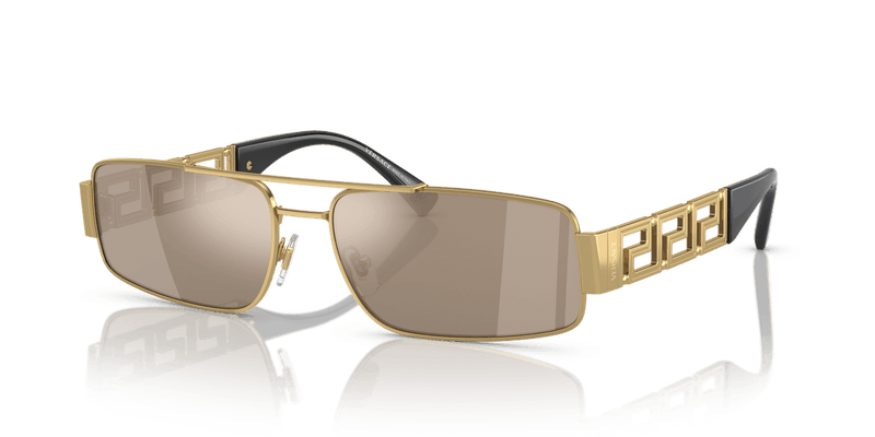 Versace VE2257 in Gold / Light Brown Mirror Dark Gold (10025A) - Alternate View
