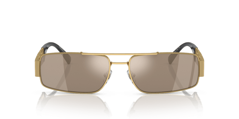 Versace VE2257 in Gold / Light Brown Mirror Dark Gold (10025A) - Alternate View