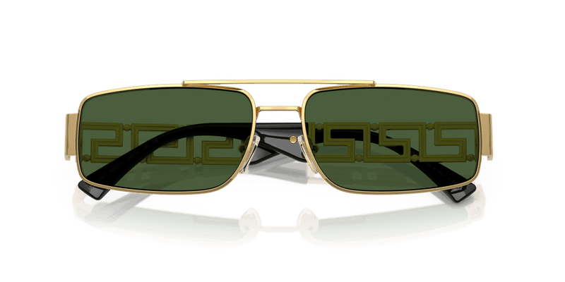 Versace VE2257 in Gold / Dark Green (100271) - Side View