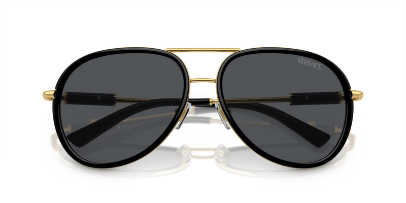 Versace VE2260 in Black / Dark Grey (100287) - Side View