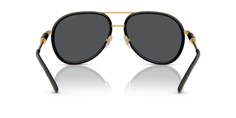 Versace VE2260 in Black / Dark Grey (100287) - Temple Detail