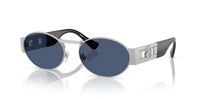 Versace VE2264 in Silver / Dark Blue (100080) - Front View