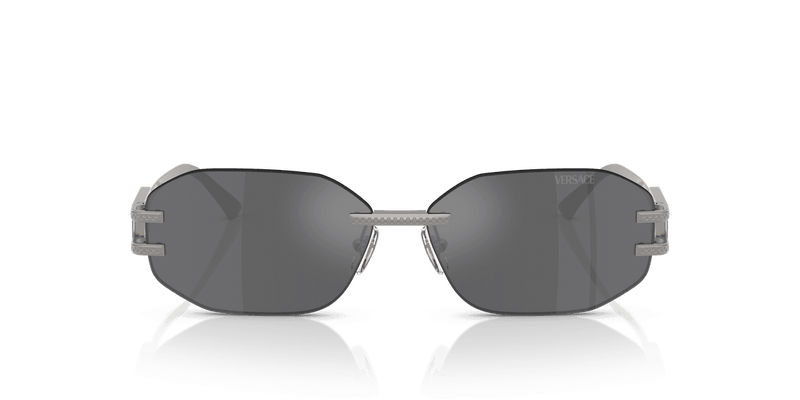 Versace VE2274 in Gunmetal / Grey Mirror Silver (10016G) - Back View