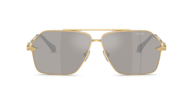 Versace VE2284 in Gold / Light Grey Mirror Silver (10026G) - Alternate View