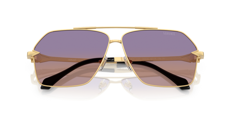 Versace VE2284 in Gold / Clear Fifty Gradient Orange Violet (1002EL) - Alternate View