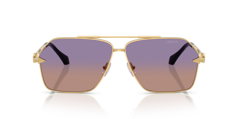 Versace VE2284 in Gold / Clear Fifty Gradient Orange Violet (1002EL) - Alternate View