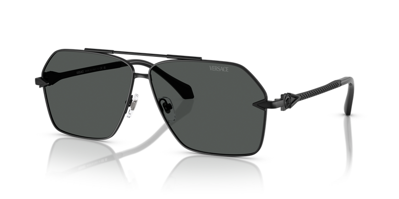Versace VE2284 in Matte Black / Dark Grey (143687) - Alternate View