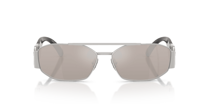 Versace VE2287 in Silver / Clear Mirror Real Platinum (1000AP) - Back View