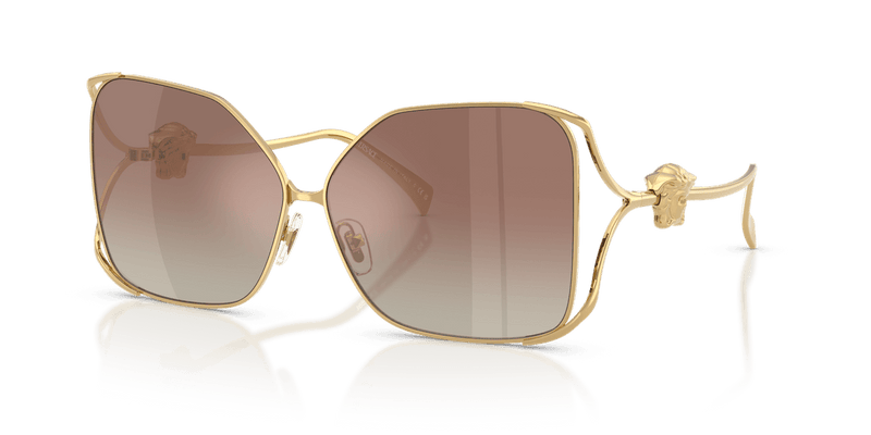 Versace VE2288 in Gold / Gradient Brown Mirror Silver (1002B8) - Alternate View