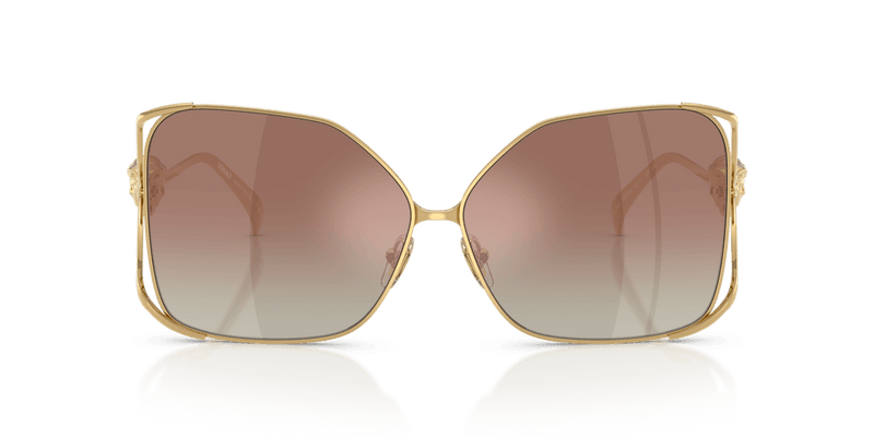 Versace VE2288 in Gold / Gradient Brown Mirror Silver (1002B8) - Alternate View