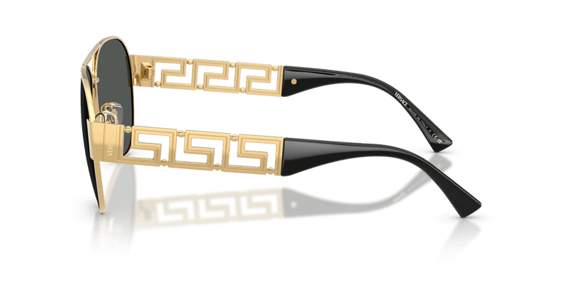Versace VE2289 in Gold / Dark Grey (100287) - Temple Detail