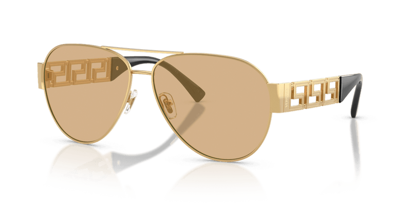 Versace VE2289 in Gold / Light Yellow Mirror Silver Internal (1002D8) - Alternate View