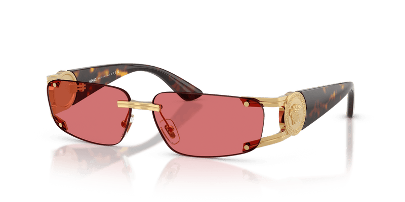 Versace VE2291 in Gold / Red Hiper 8 (100275) - Alternate View