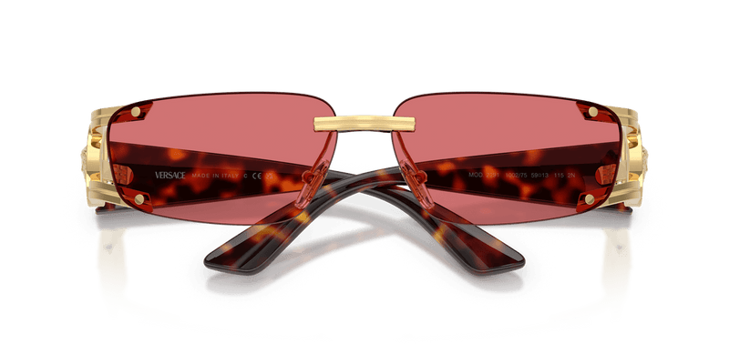 Versace VE2291 in Gold / Red Hiper 8 (100275) - Alternate View