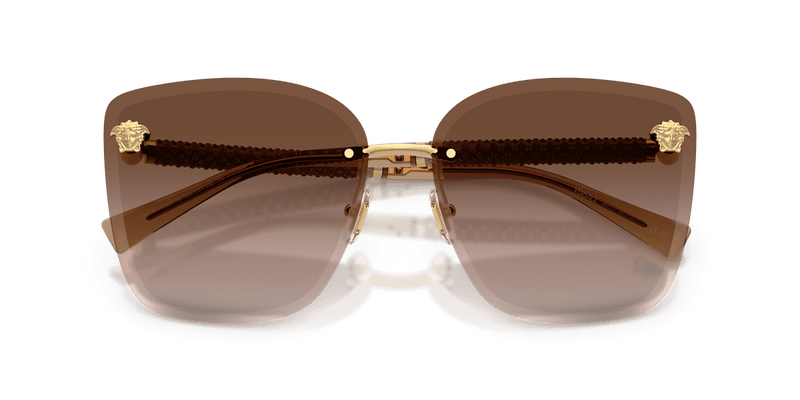 Versace VE2292B in Gold / Light Brown Dark Brown Gradient (100213) - Side View