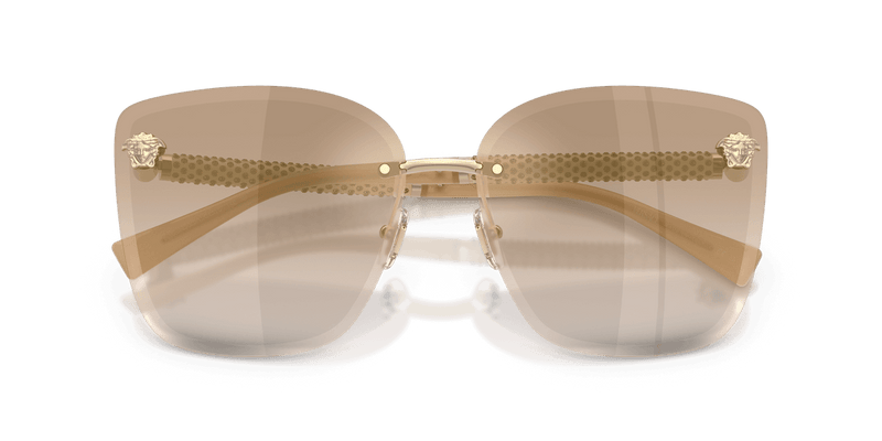 Versace VE2292B in Pale Gold / Light Brown Dark Brown Gradient (12625A) - Alternate View