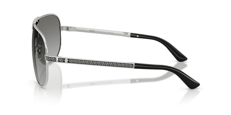 Versace VE2293 in Silver / Grey Gradient (100011) - Temple Detail