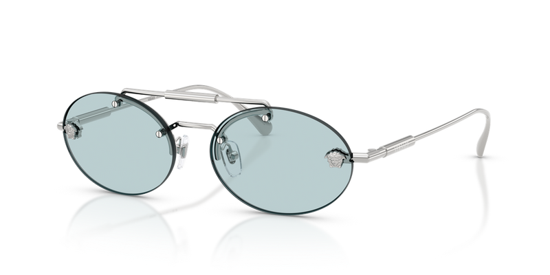 Versace VE2295 in Silver / Light Blue (1000/1) - Front View