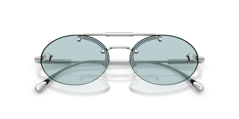 Versace VE2295 in Silver / Light Blue (1000/1) - Side View