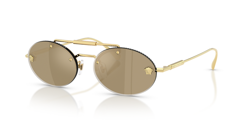 Versace VE2295 in Gold Plated / Clear Mirror Real Yellow Gold (K00303) - Alternate View