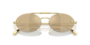 Gold Plated / Clear Mirror Real Yellow Gold (K00303)