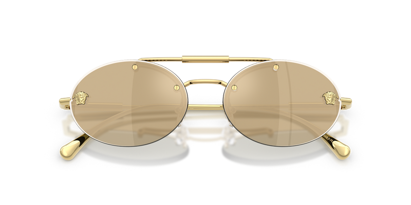 Versace VE2295 in Gold Plated / Clear Mirror Real Yellow Gold (K00303) - Alternate View
