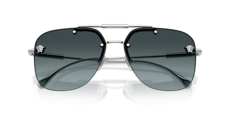 Versace VE2296 in Silver / Blue Gradient Grey (1000V1) - Side View