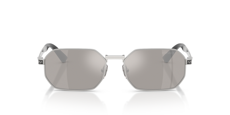 Versace VE2297 in Silver / Light Grey Mirror Silver (10006G) - Temple Detail