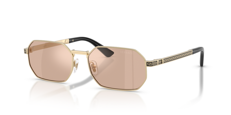 Versace VE2297 in Pale Gold / Light Pink Mirror Silver (1252/5) - Alternate View