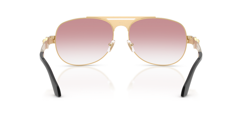 Versace VE2302 in Gold Versace / Clear Gradient Pink (15233B) - Temple Detail