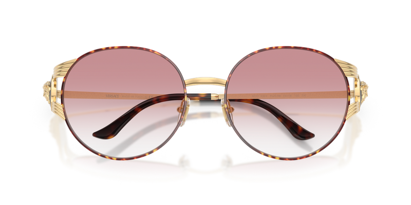 Versace VE2303 in Gold Versace/Havana / Clear Gradient Pink (15253B) - Side View