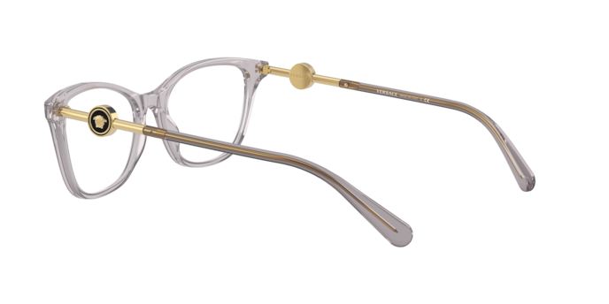 Versace VE3293 in Transparent Grey / Demo Lens (593) - Side View
