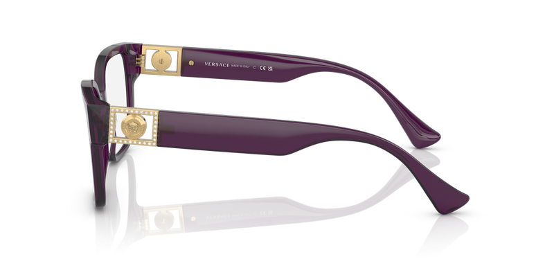 Versace VE3329B in Transparent Plum / Demo Lens (5384) - Alternate View