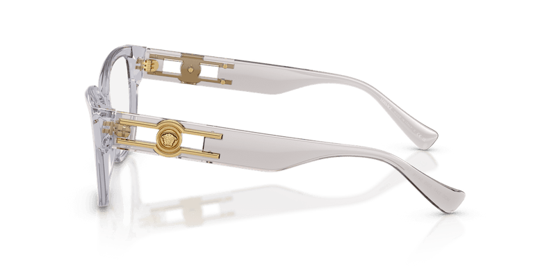 Versace VE3347 in Light Grey Transparent (5305) - Temple Detail