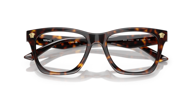 Versace VE3363U in Havana / Demo Lens (108) - Side View
