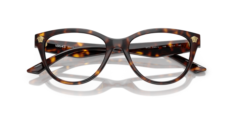 Versace VE3365U in Havana / Demo Lens (108) - Side View