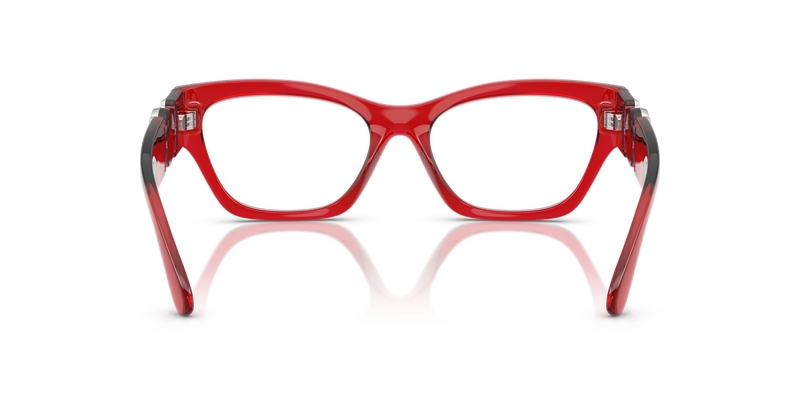 Versace VE3367U in Red Transparent / Demo Lens (5495) - Alternate View
