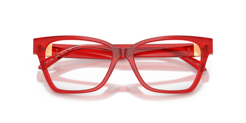 Versace VE3382 in Transparent Red / Demo Lens (5280) - Alternate View