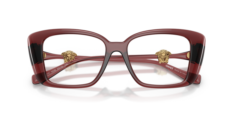 Versace VE3385U in Transparent Red / Demo Lens (5539) - Alternate View