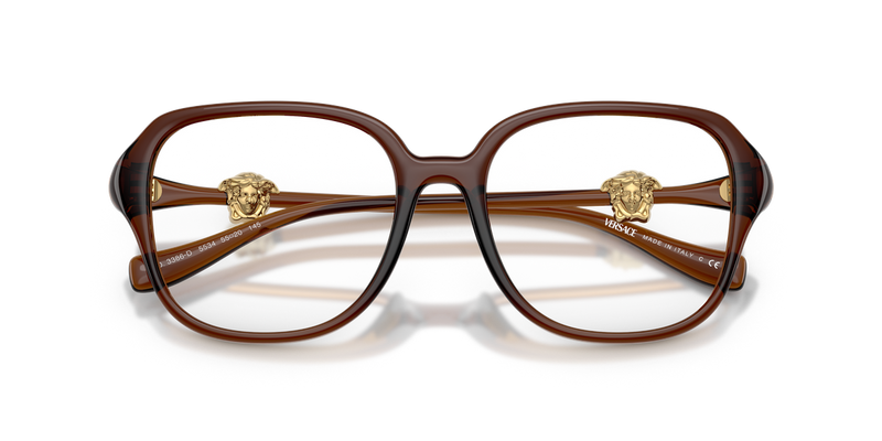 Versace VE3386D in Transparent Brown / Demo Lens (5534) - Alternate View