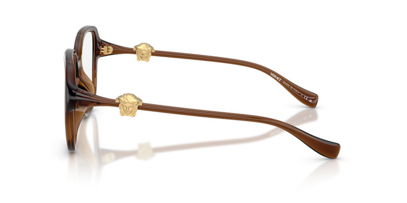 Versace VE3386D in Transparent Brown / Demo Lens (5534) - Alternate View